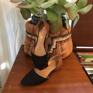 Merona two toned pointed toe flats